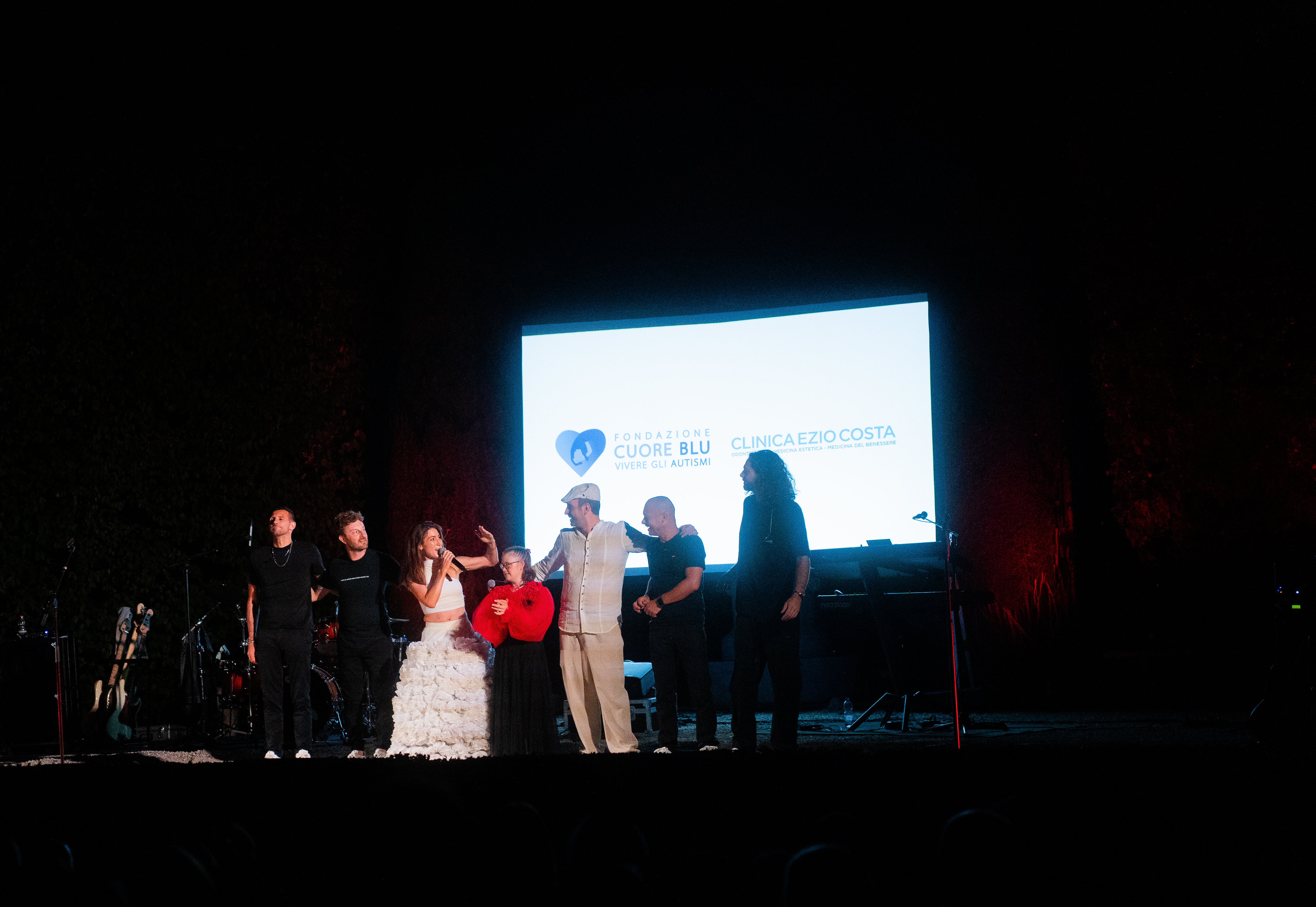 Un momento del concerto spettacolo Il Piccolo Principe nel Teatro di Verzura del Giardino di Pojega